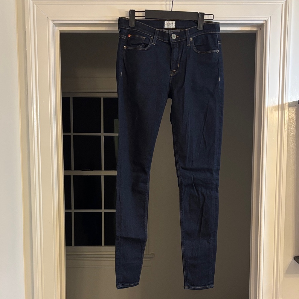 Hudson Super Skinny Midrise Dark BlueJeans